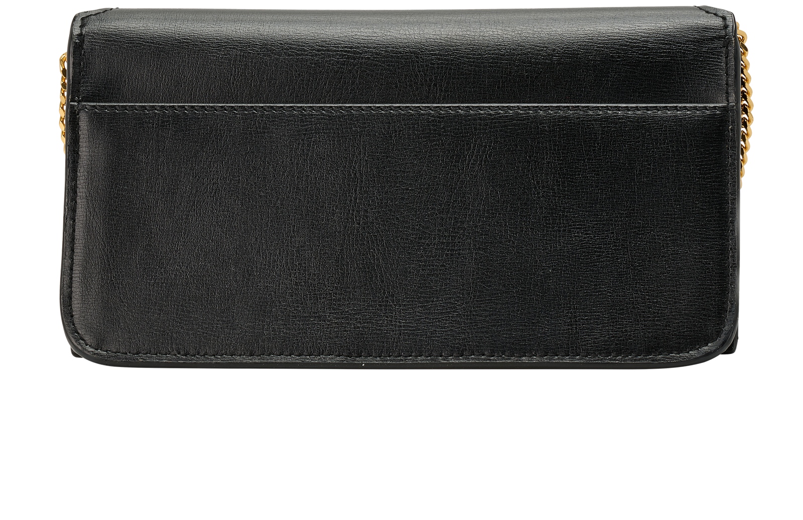 Saint Laurent Cassandre Phone Holder, &pound;395, Accessories, Black, Leather, Back view